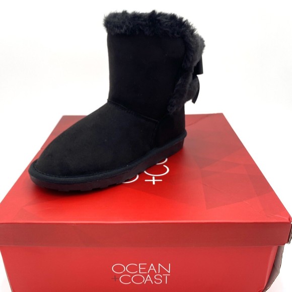Ocean + Coast Mya Girls Black Boots Size 13 Medium Fall Winter New in Box - Picture 1 of 8
